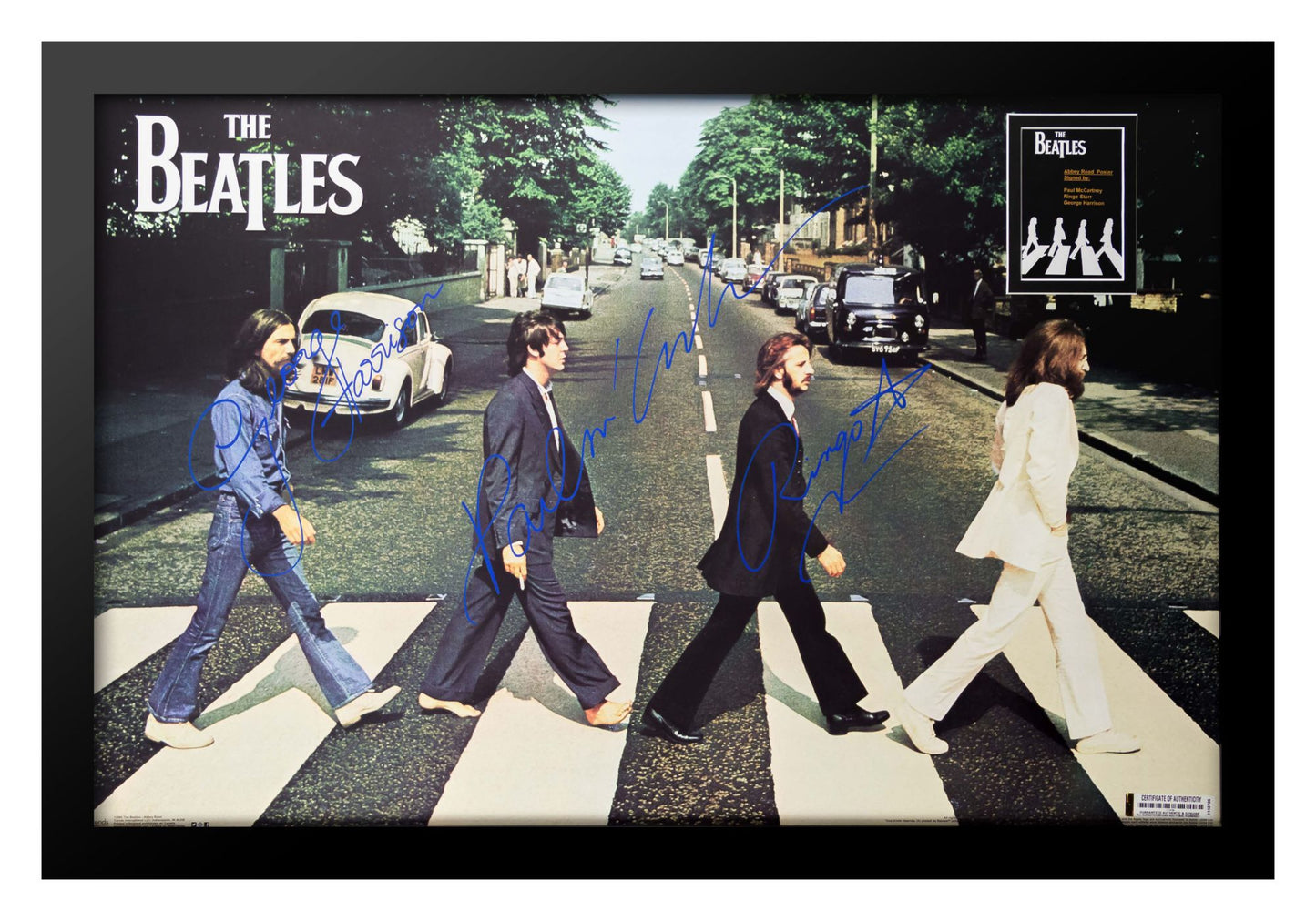 The Beatles "Abby Road" Signed Poster