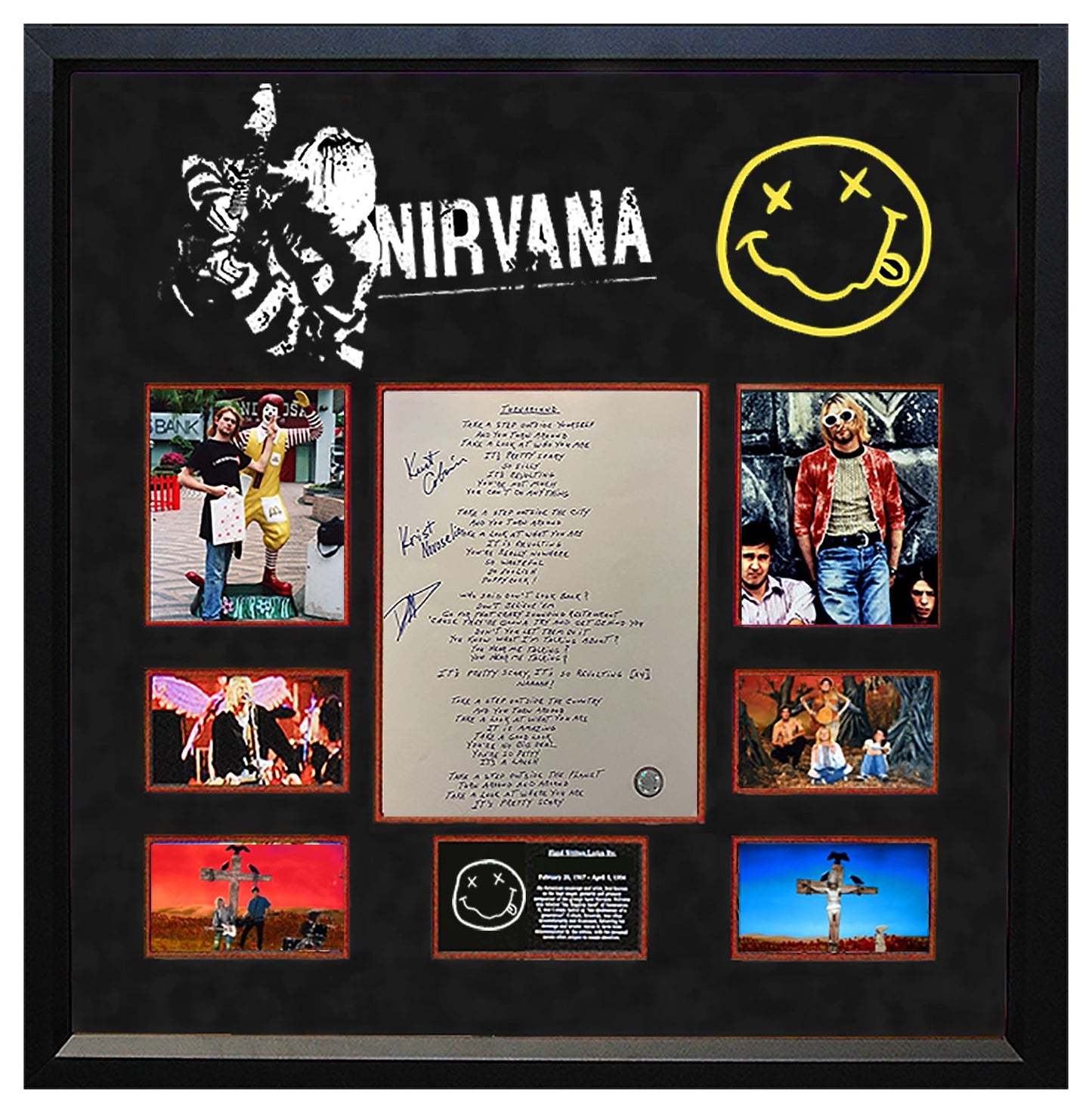 Nirvana' "Turnaround" Signed Lyrics