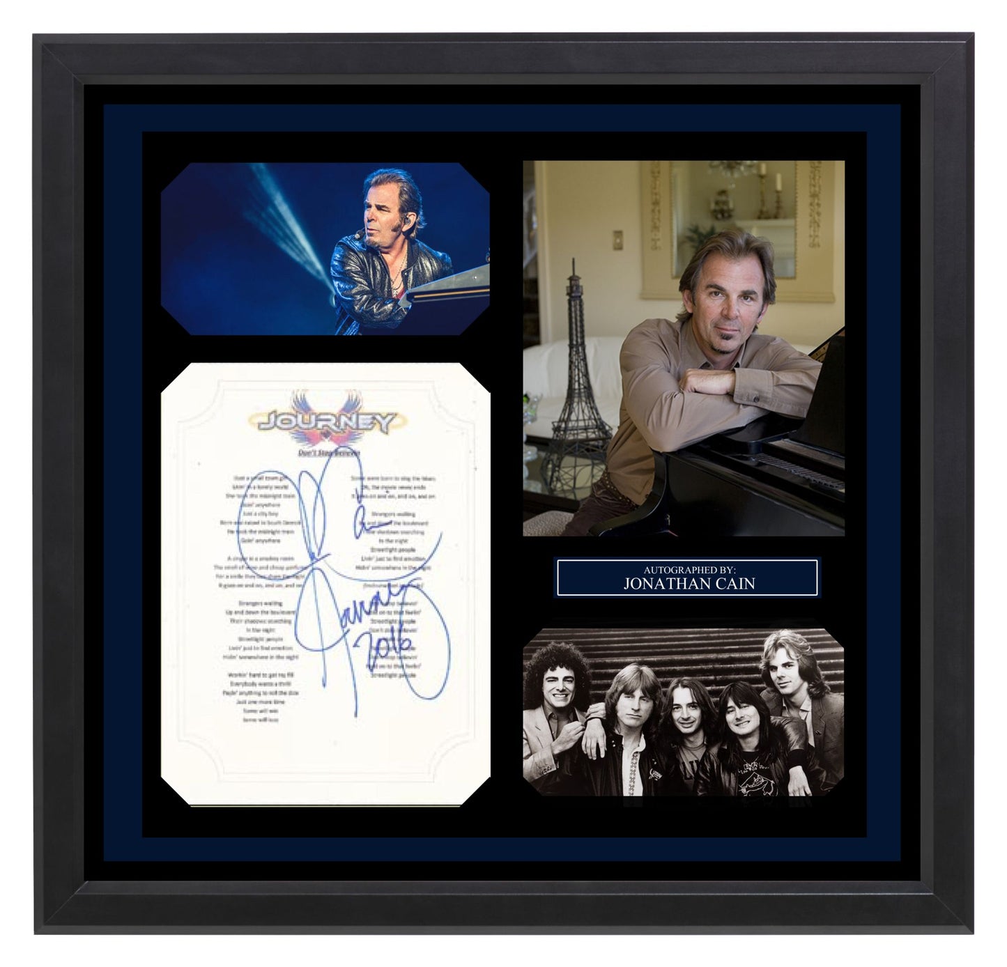 Journey Signed Lyrics "Dont Stop Believin"