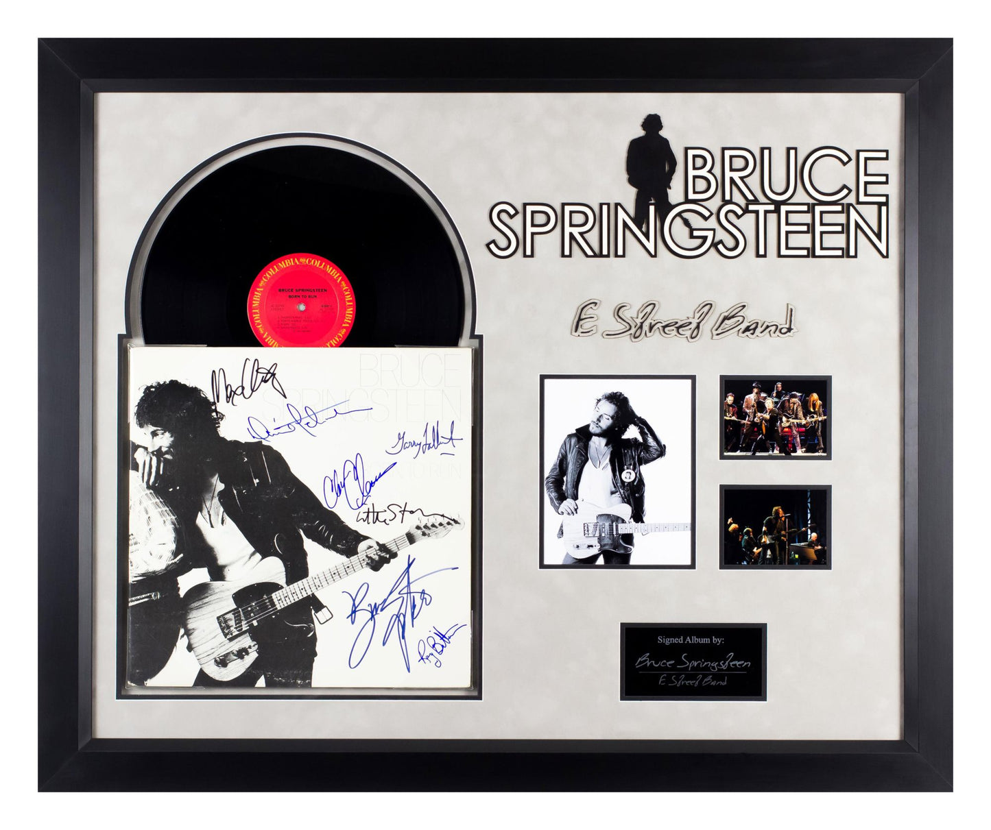 Bruce Springsteen and E Street Band "Born to Run" signed album