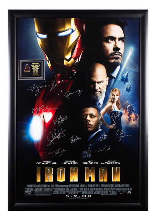 Iron Man Cast Signed Limited Edition Movie Poster