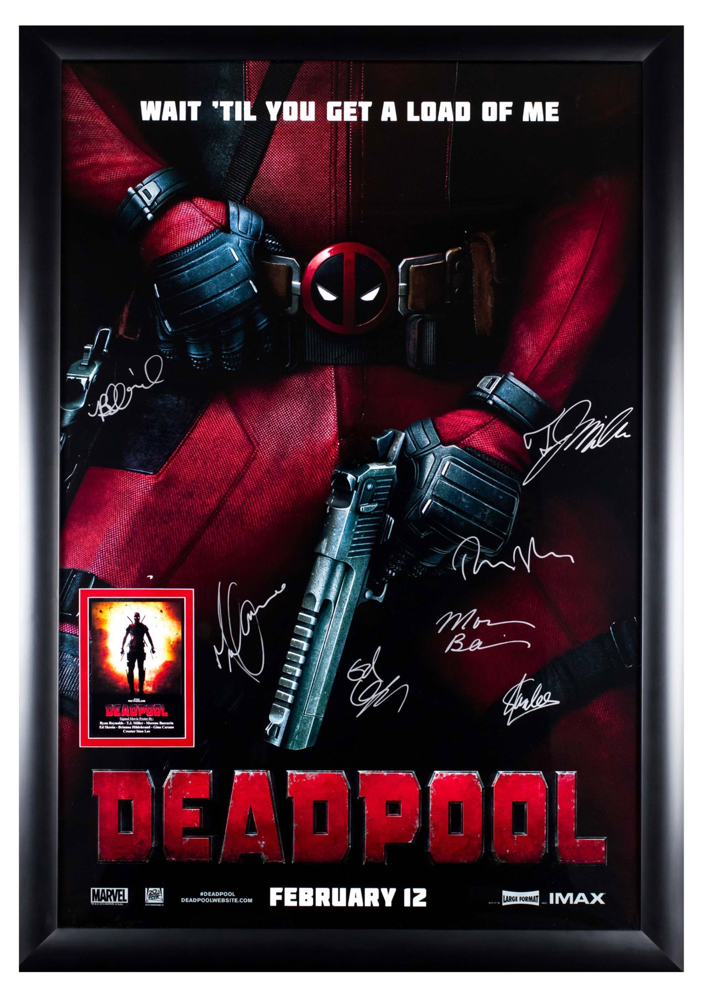 Deadpool Cast Signed Limited Edition Movie Poster