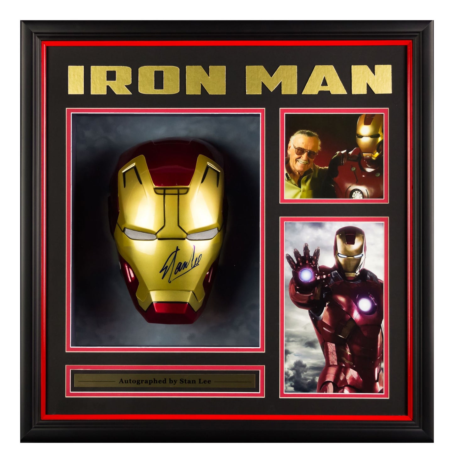 Iron Man Mask Signed by Stan Lee