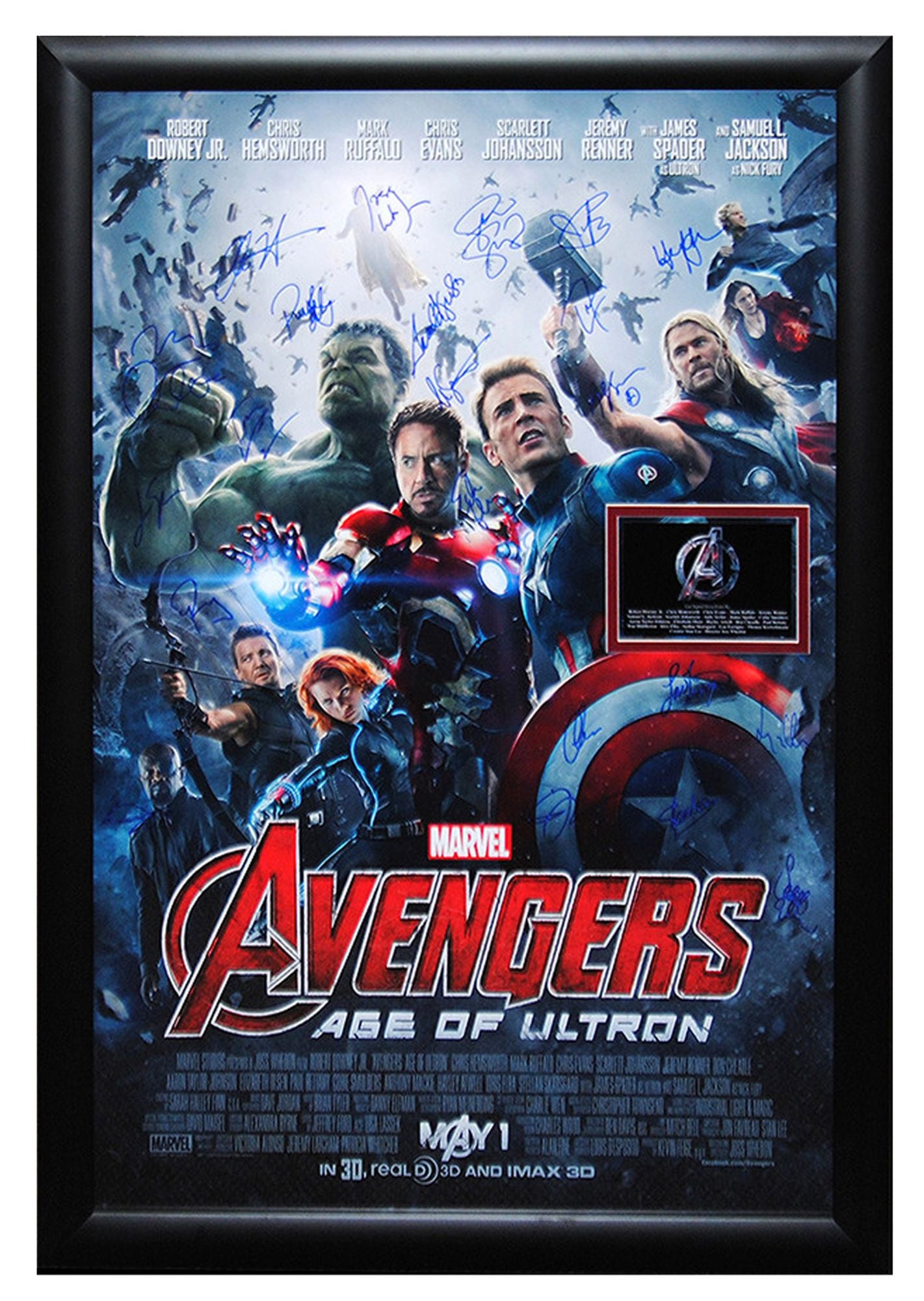 "The Avengers - Age Of Ultron" Cast Signed Limited Edition Movie Poster