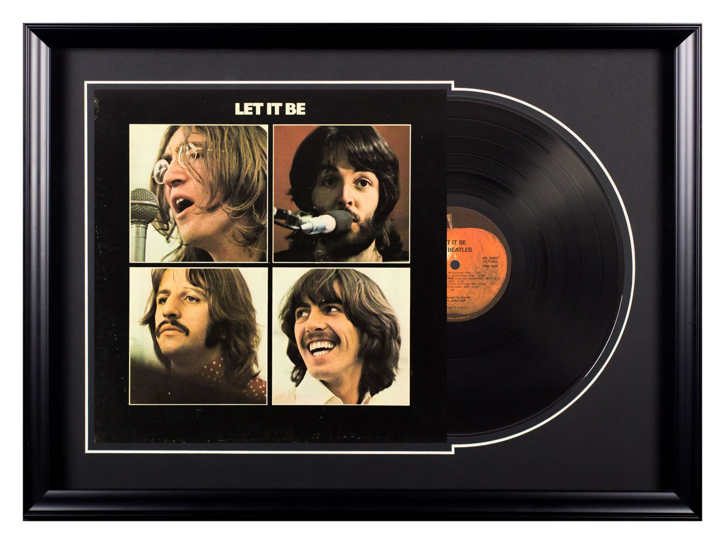 Deluxe Framed Album Cover- The Beatles "Let It Be"