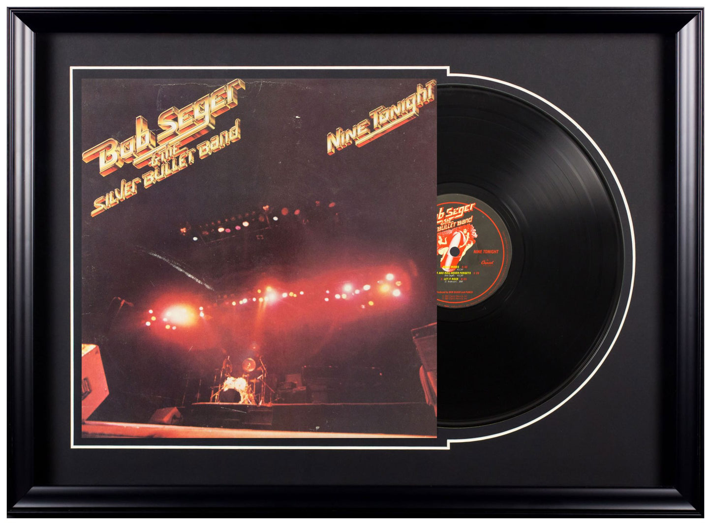 Deluxe Framed Album - Bob Seger and the Silver Bullet Band-Nine Tonight