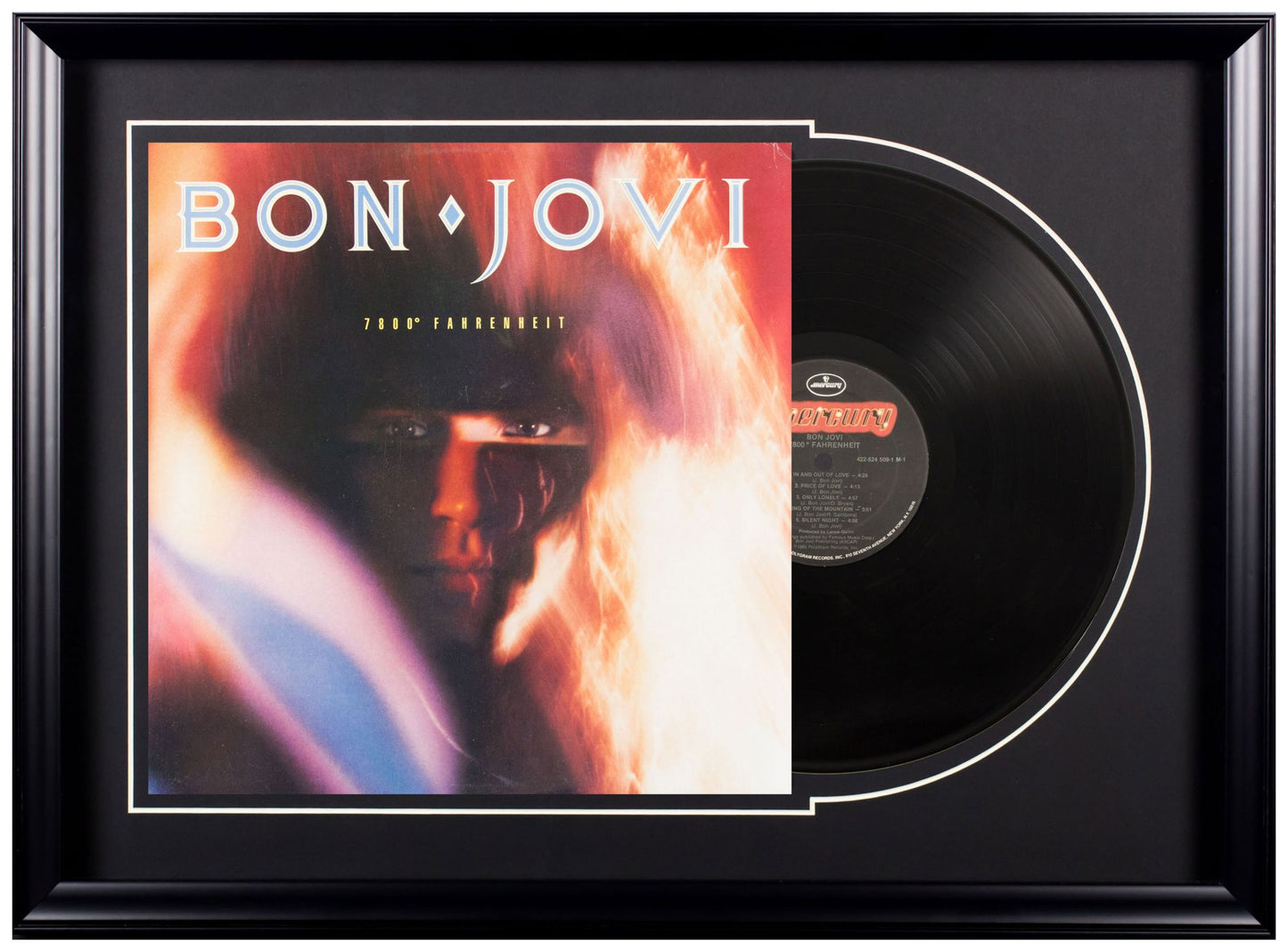 Deluxe Framed Album Cover - Bon Jovi "7800 Fahrenheit"