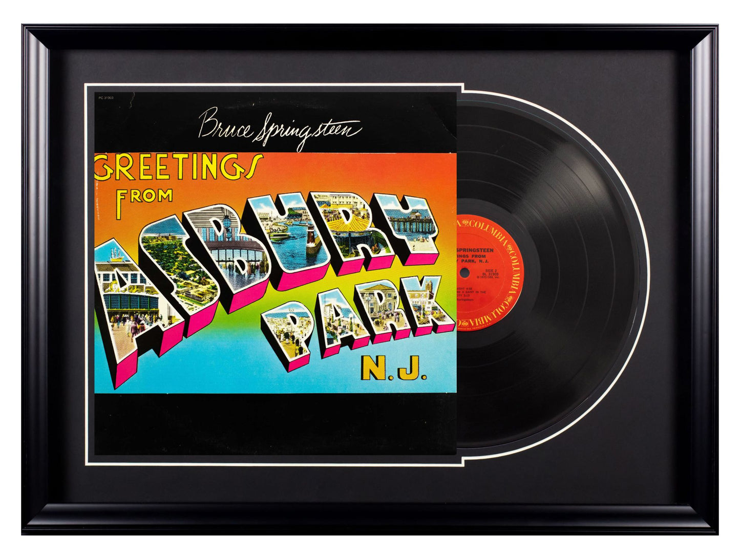 Deluxe Framed Album - Bruce Springsteen "Greetings from Ashbury Park, NJ"