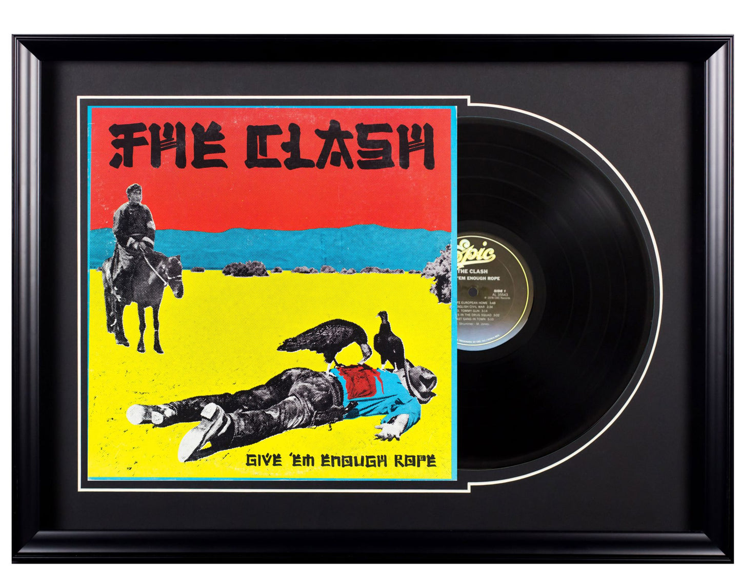 The Clash "Give 'Em Enough Rope" - Deluxe Framed Album