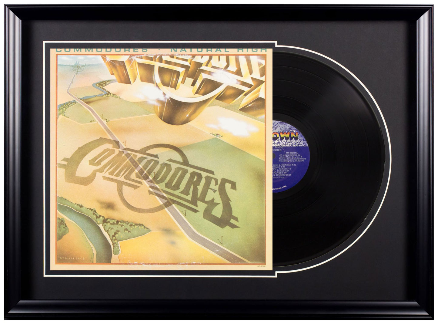 Commodores "Natural High" - Deluxe Framed Album