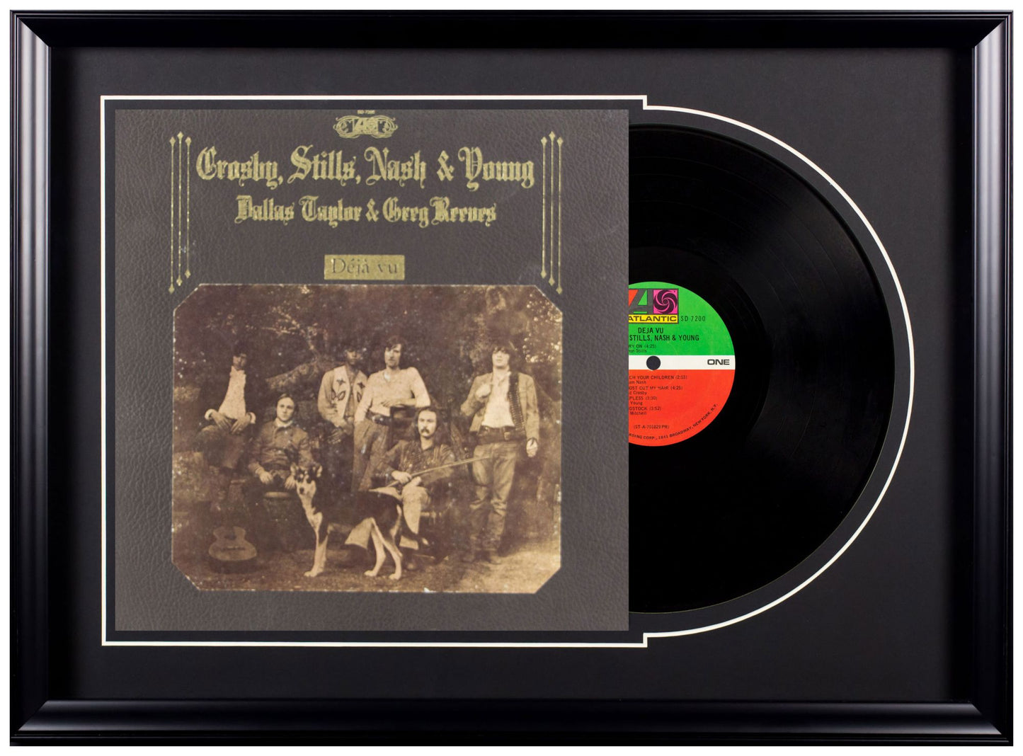 Crosby, Stills, Nash "d¿j¿ vu" - Deluxe Framed Album
