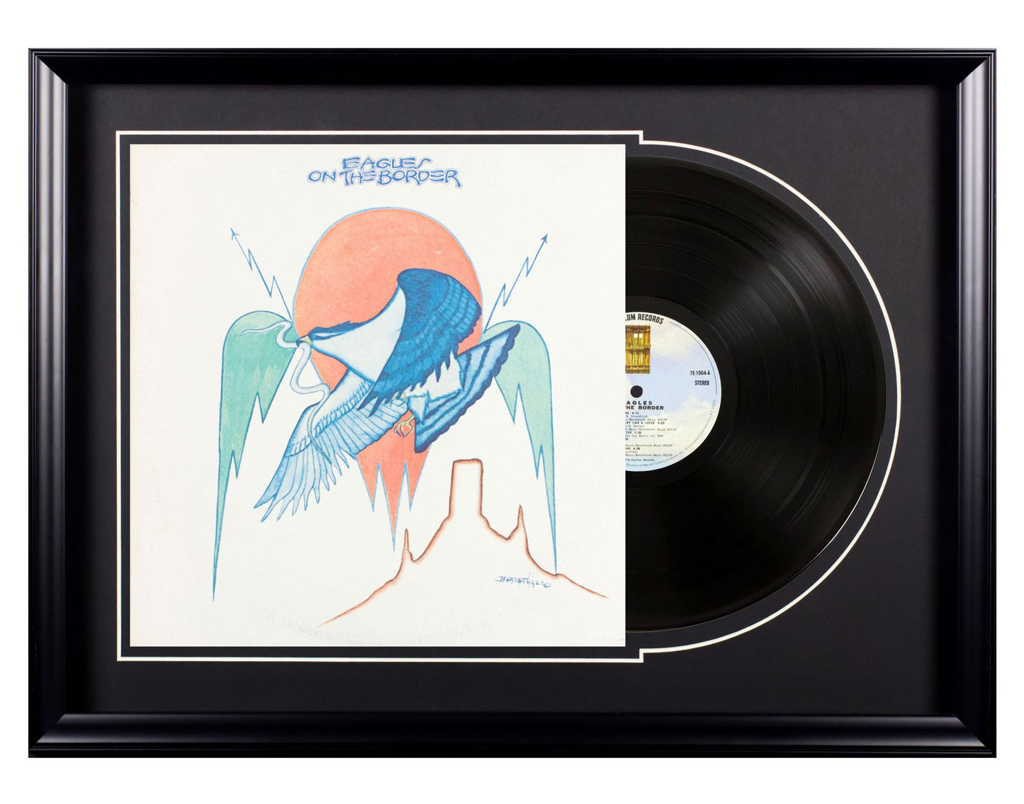 Deluxe Framed Album - Eagles - On The Border