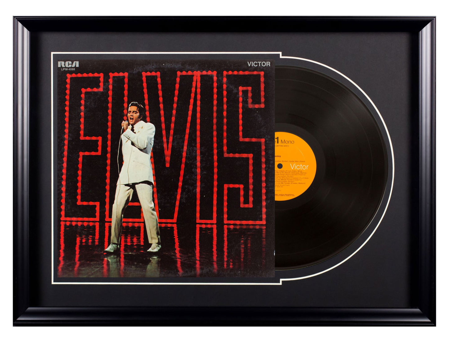 Deluxe Framed Album - Elvis Presley - Elvis (black and red)