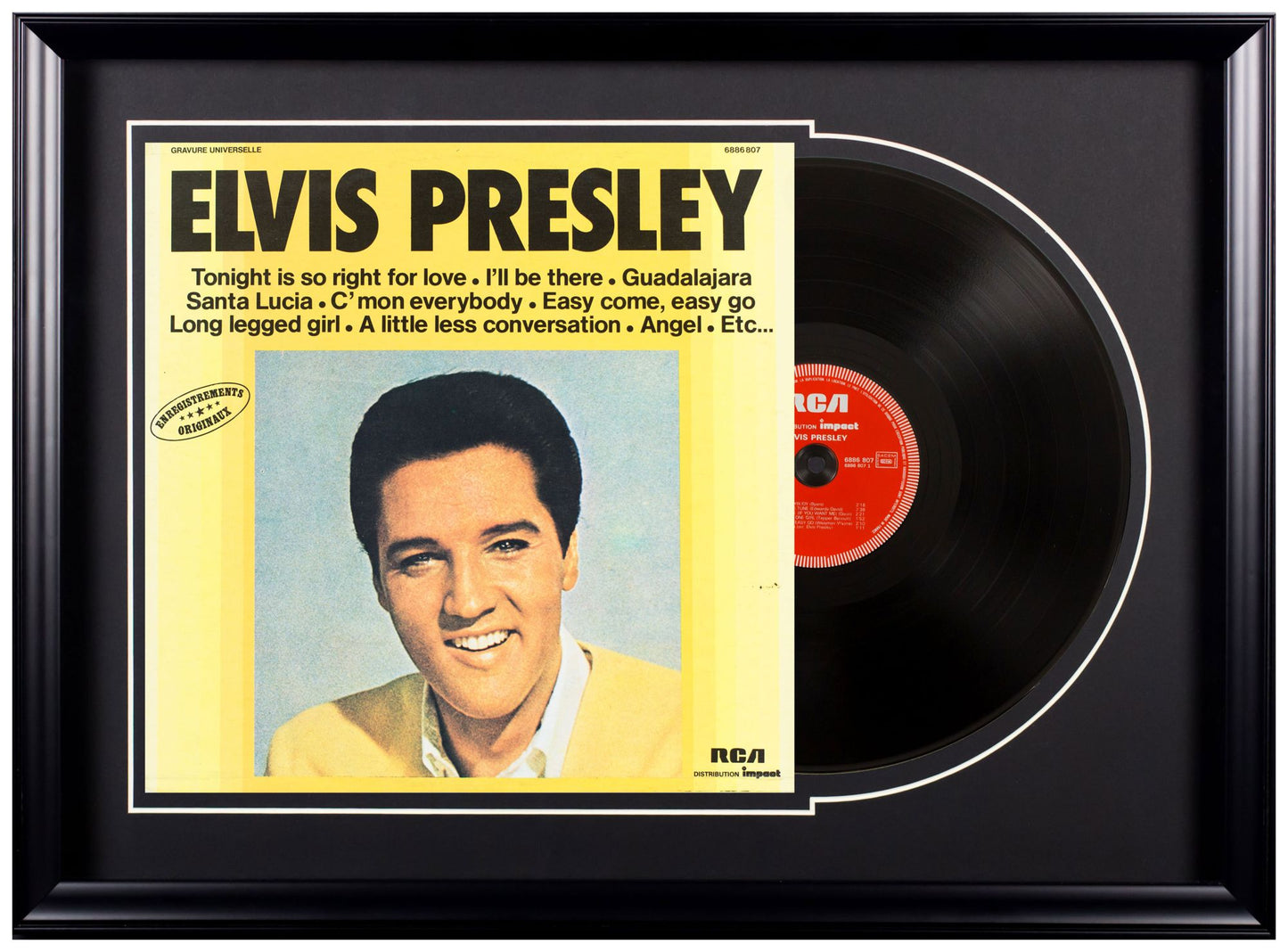 Deluxe Framed Album Elvis Presley - Impact Compilation