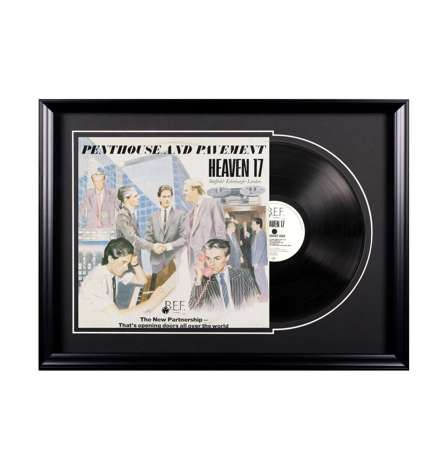 Deluxe Framed Album - Heaven 17-Penthouse and Pavement