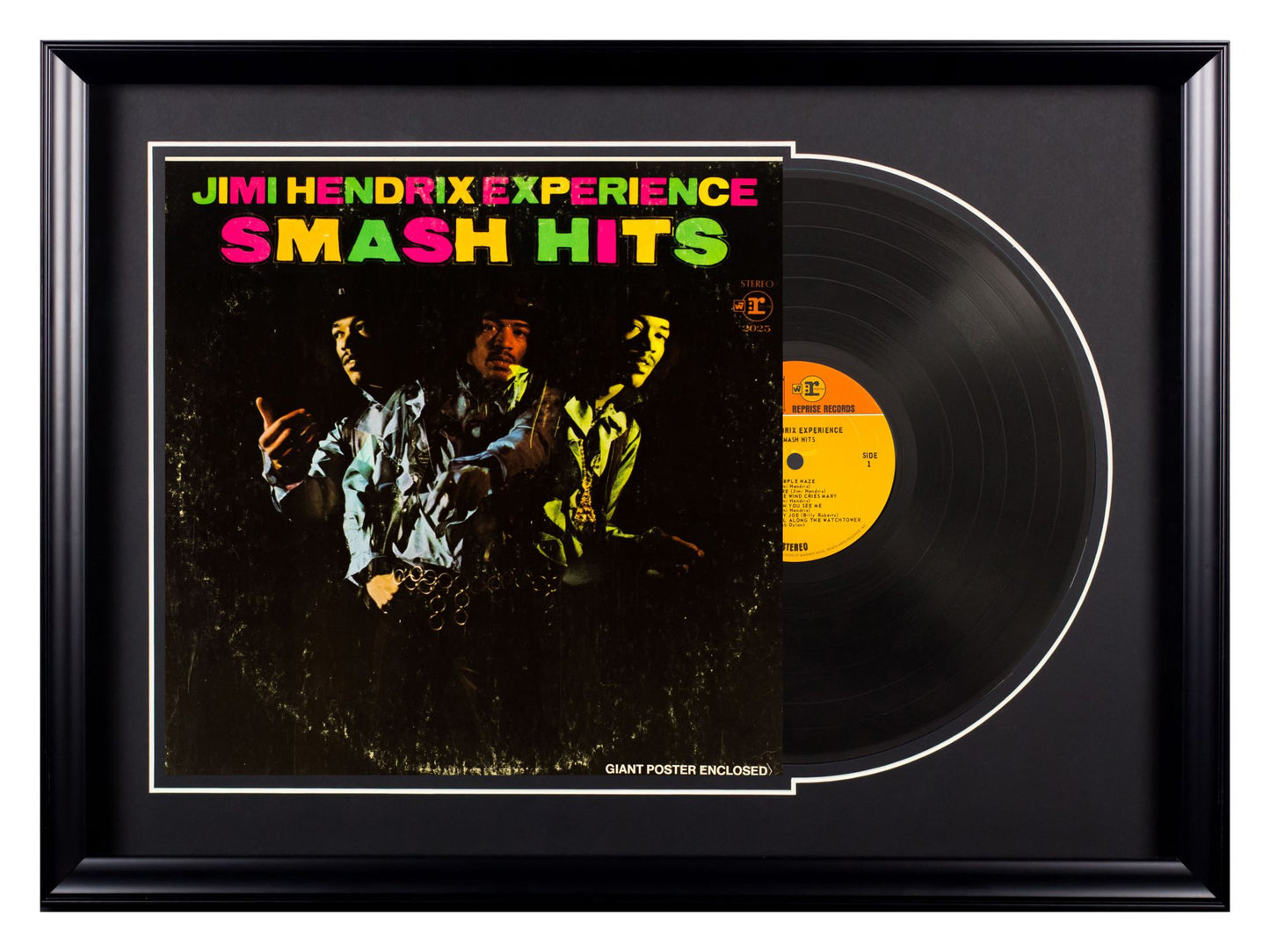 Deluxe Framed Album - Jimi Hendrix "Smash Hits"