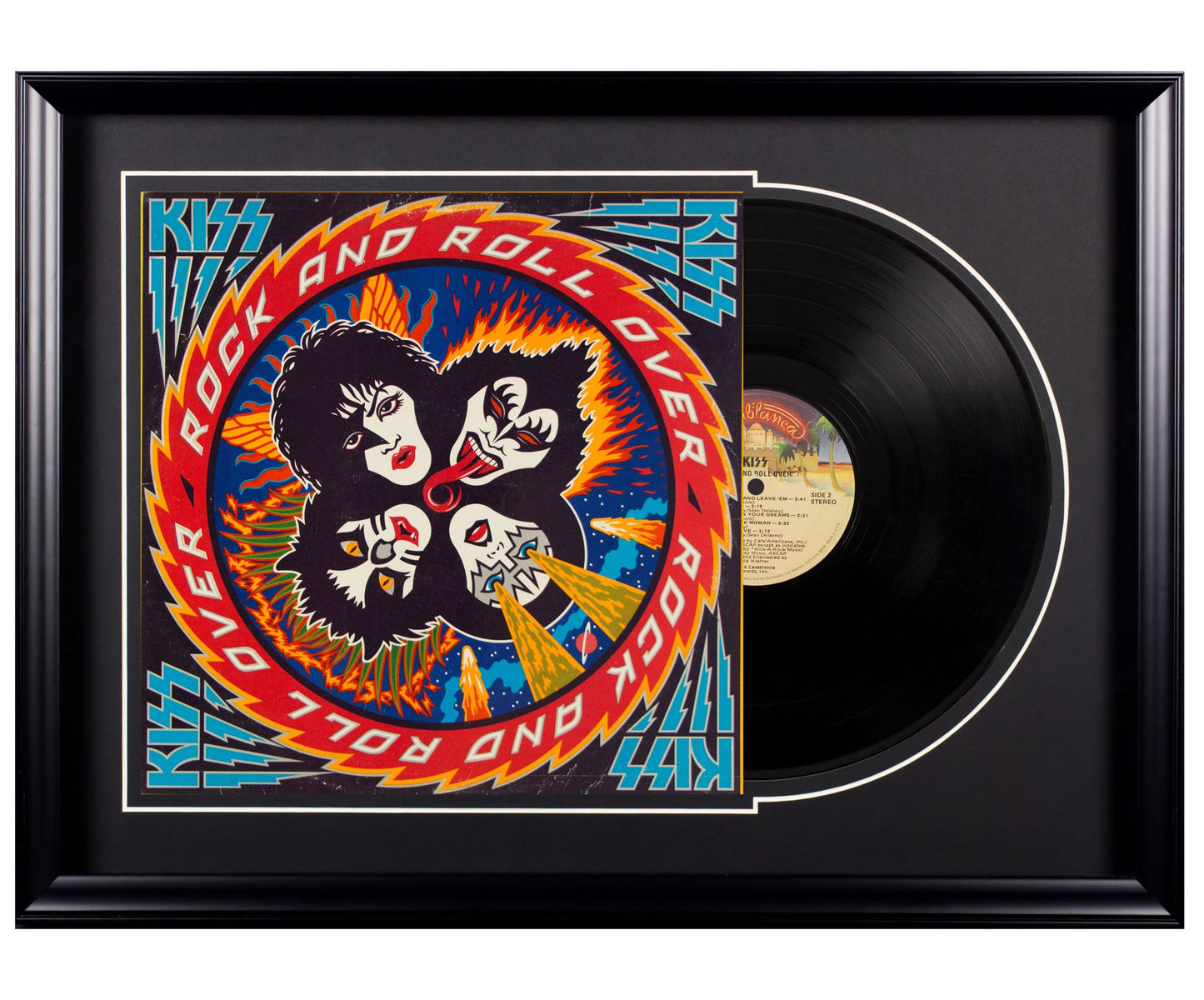 KISS "Rock and Roll Over" - Deluxe Framed Album