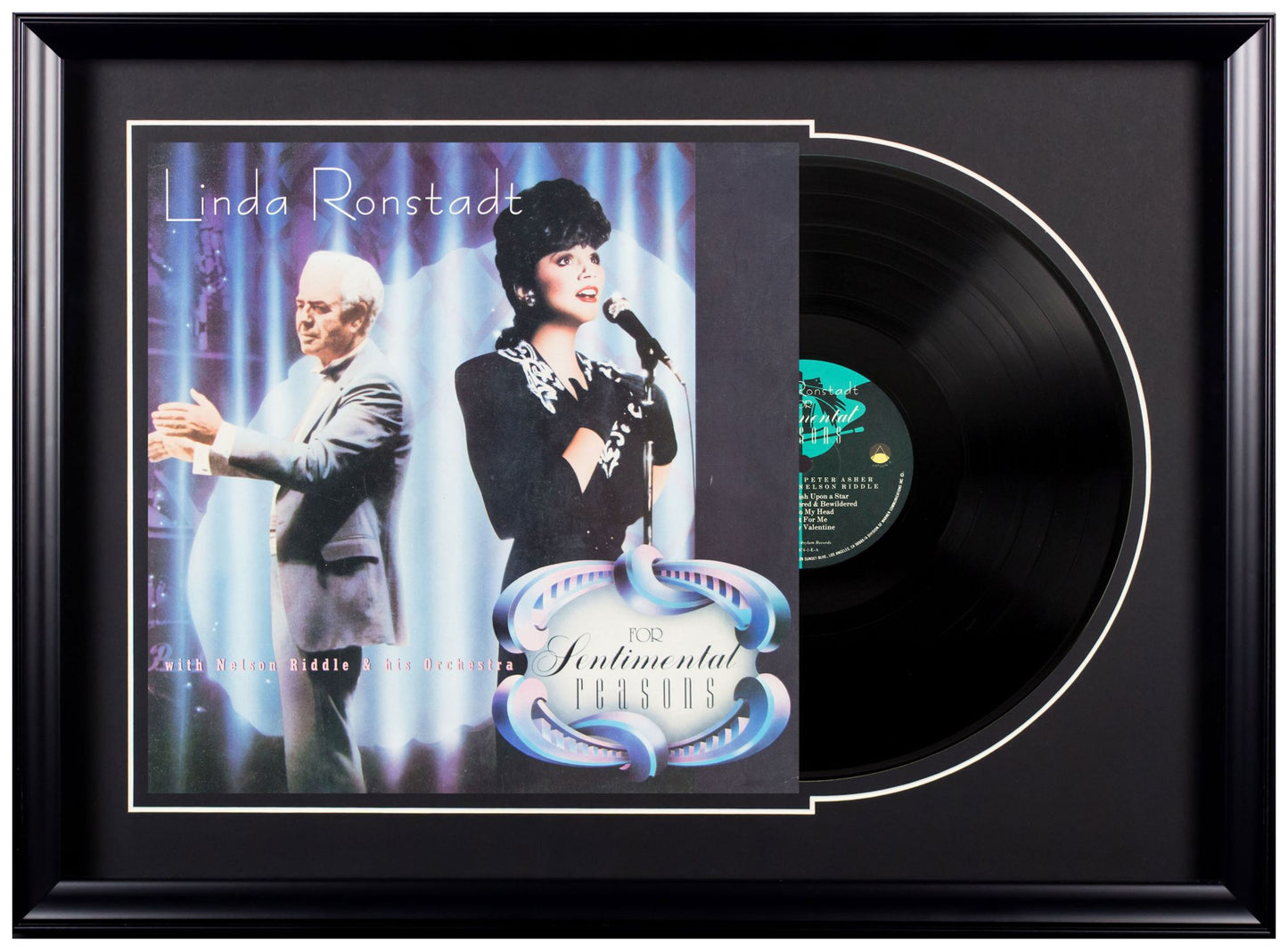 Deluxe Framed Album - Linda Ronstadt-For Sentimental Reasons