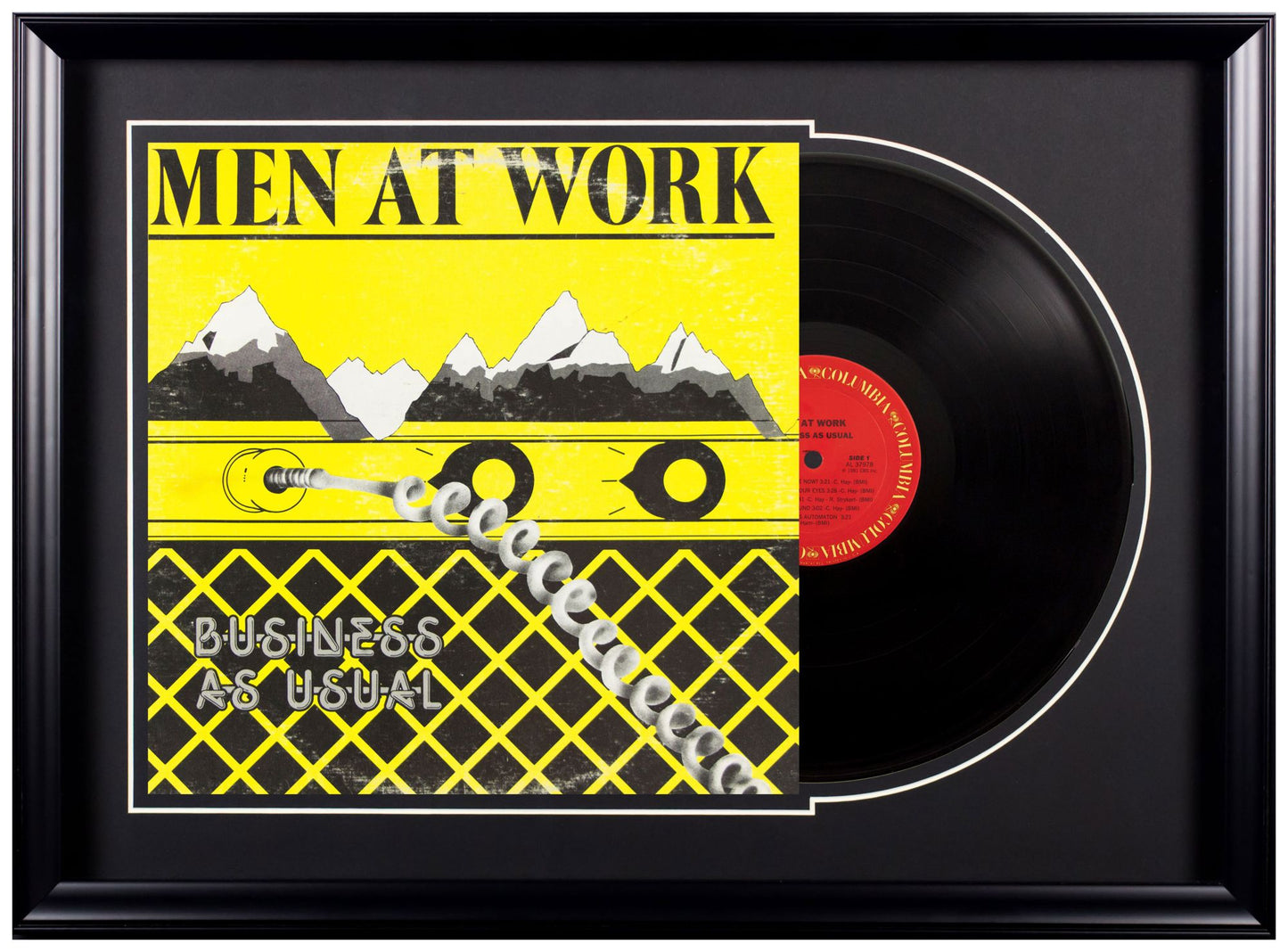 Deluxe Framed Album - Men at Work- Business as Usual