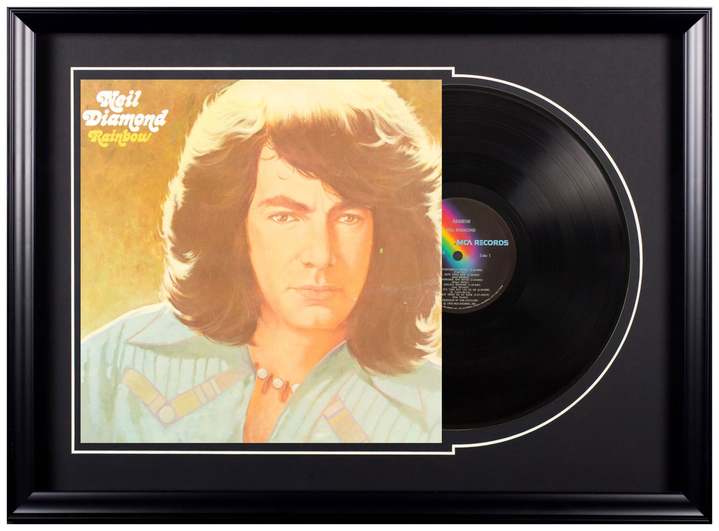 Deluxe Framed Album - Neil Diamond- Rainbow