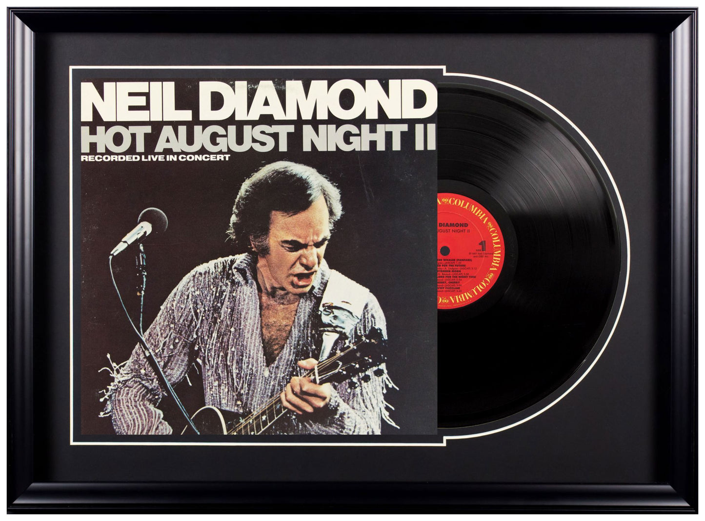 Deluxe Framed Album - Neil Diamond-Hot August Night II