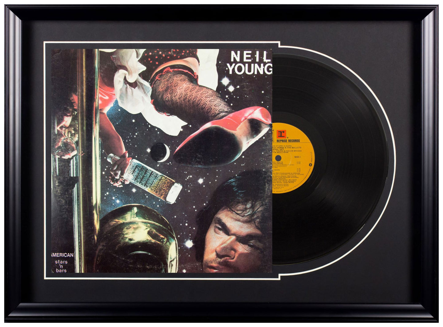 Neil Young "American Stars n' Bars"- Deluxe Framed Album