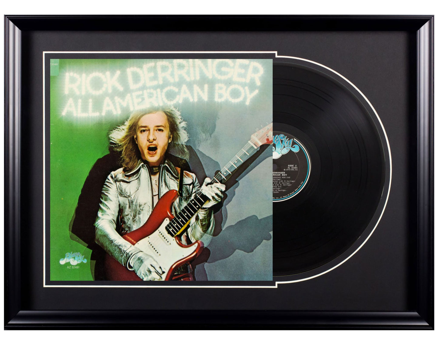 Deluxe Framed Album - Rick Derringer- All American Boy