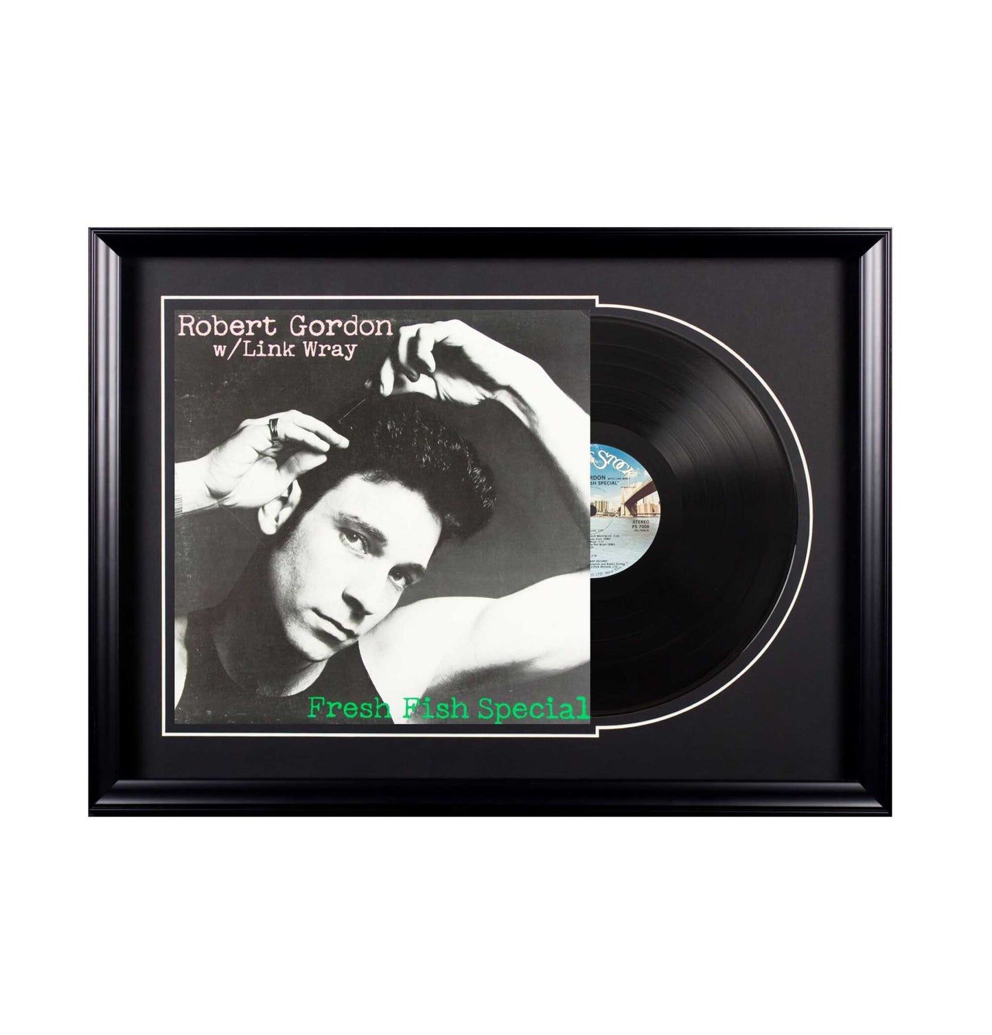 Deluxe Framed Album - Robert Gordon w/Link Wray- Fresh Fish Special