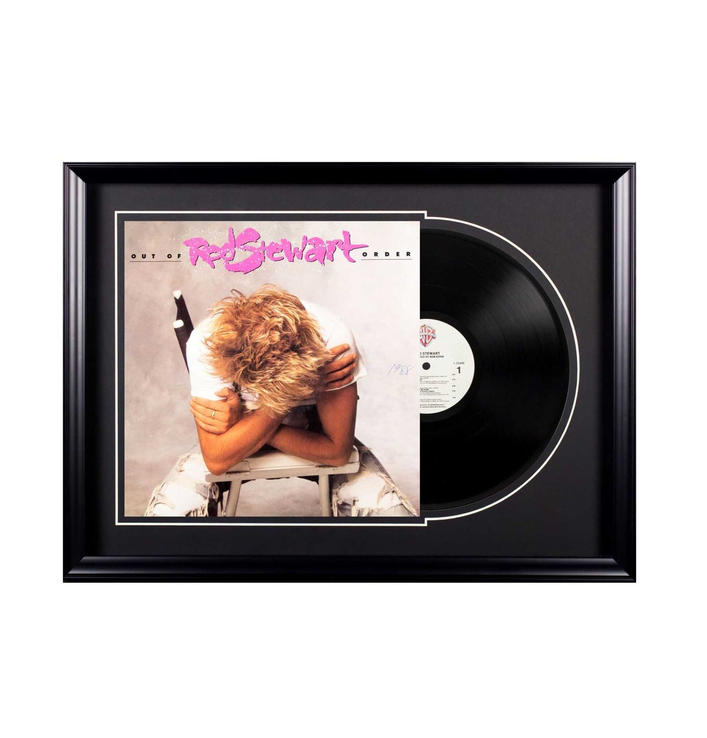 Deluxe Framed Album - Rod Stewart- Out of Order