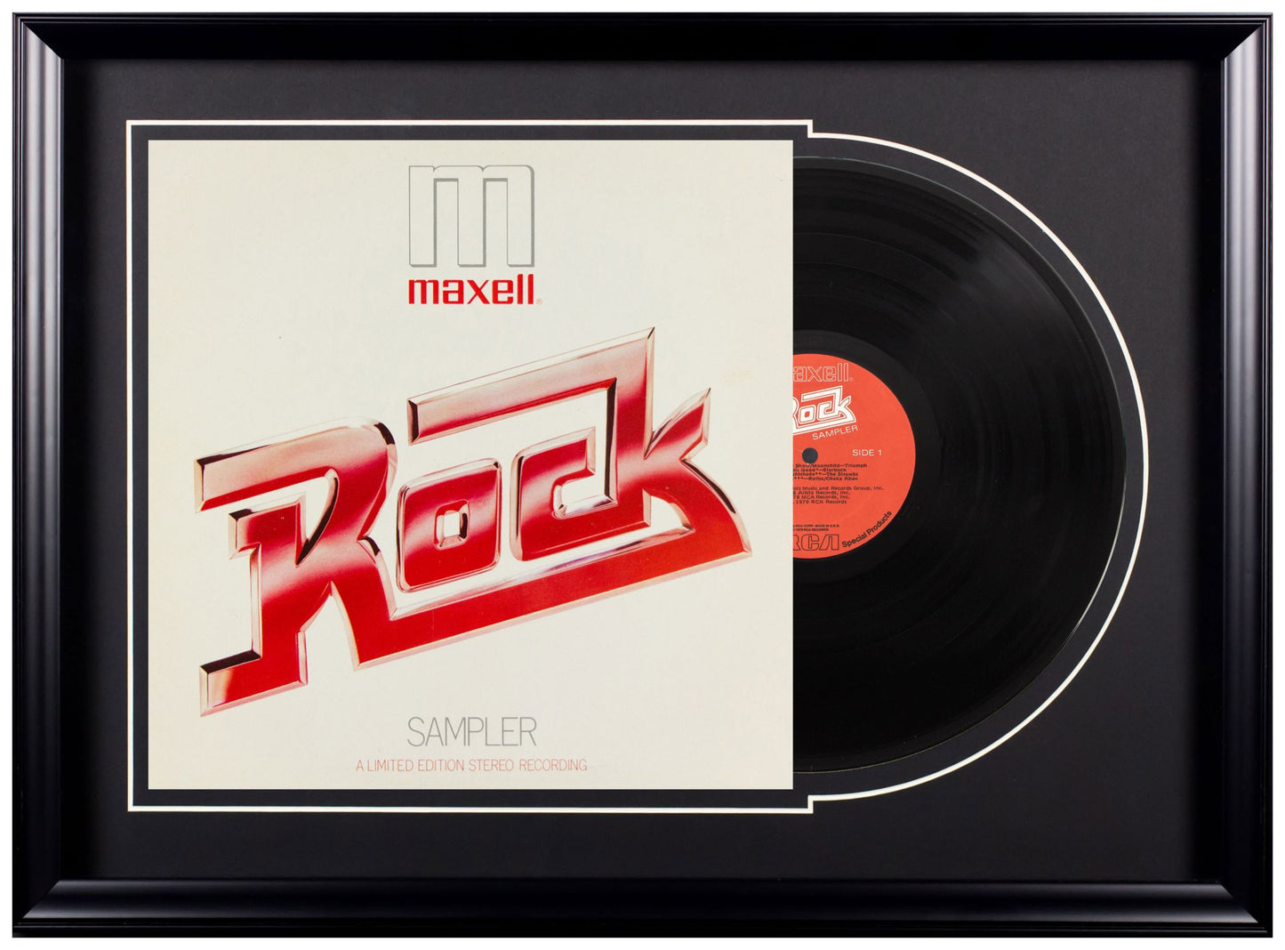 Deluxe Framed Album - Maxell Rock Sampler