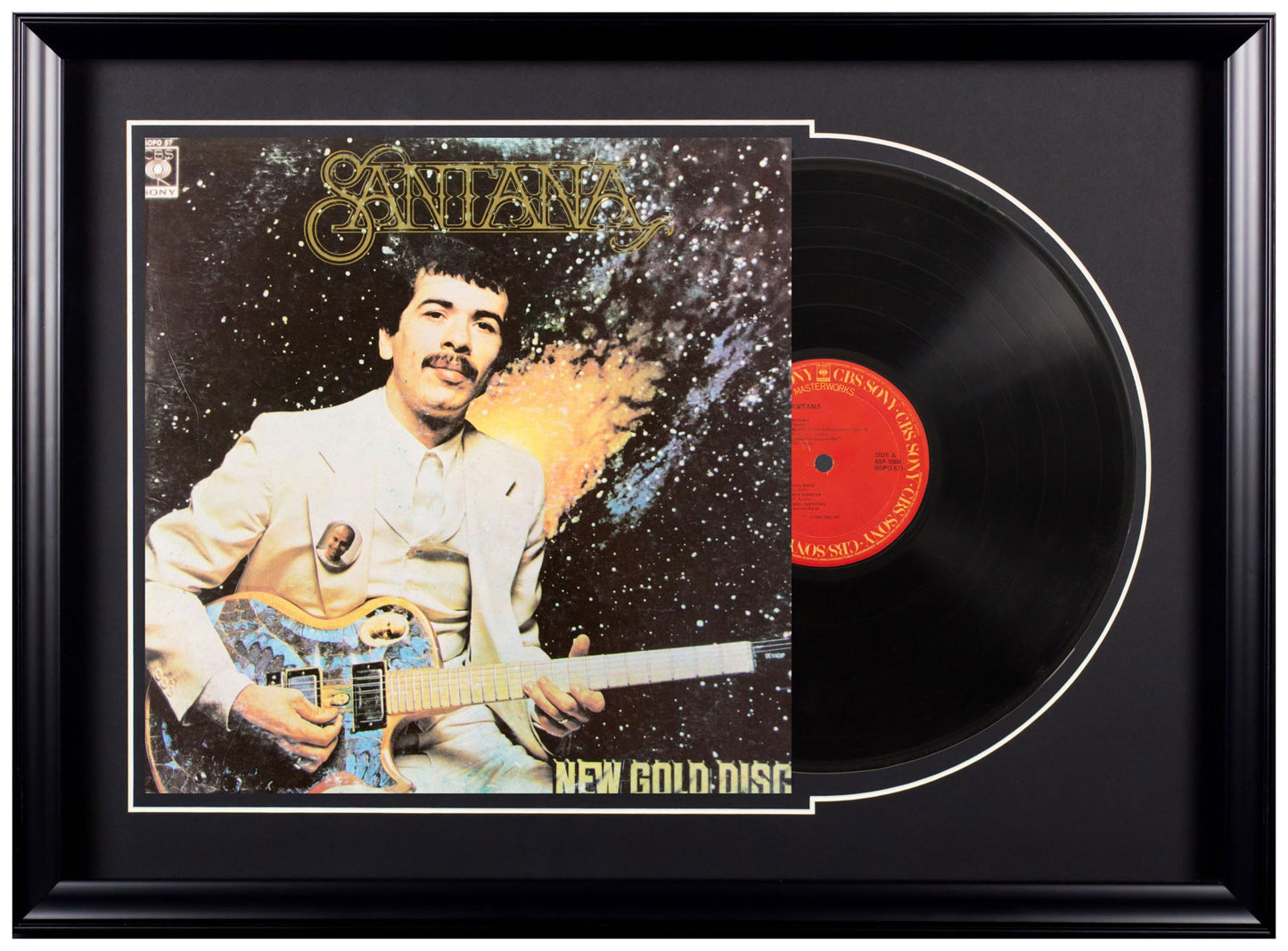 Deluxe Framed Album - Santana- New Gold Disc