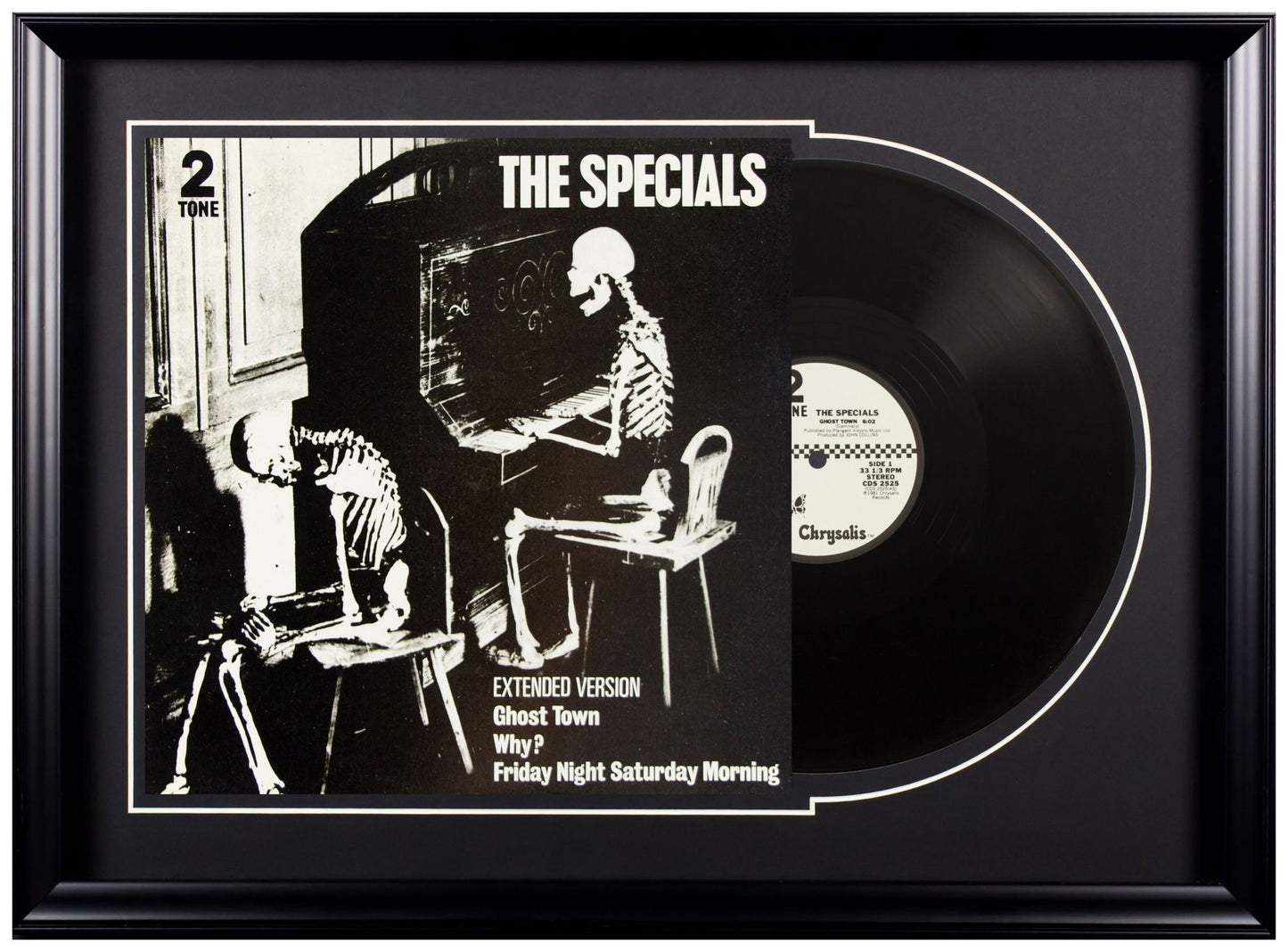 Deluxe Framed Album - The Specials-Single of the Year Ghost Town