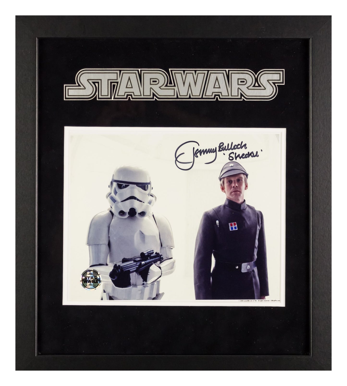Star Wars - Signed Tommy Bulloch as Sheckil Movie Photo - Framed Artist