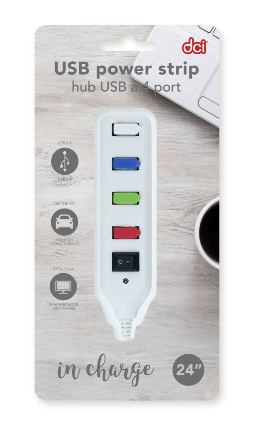 Colorful Mini USB Power Strip