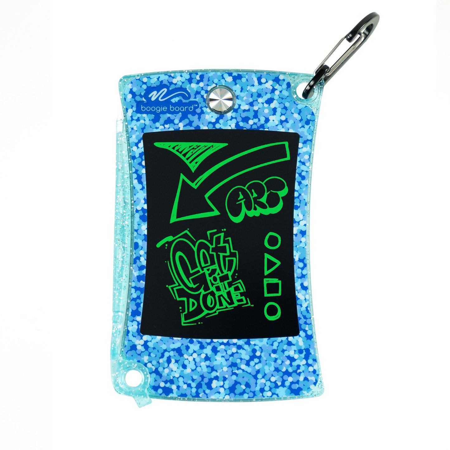 Boogie Board Jot Pocket with Clip, Shimmer Collection Blue