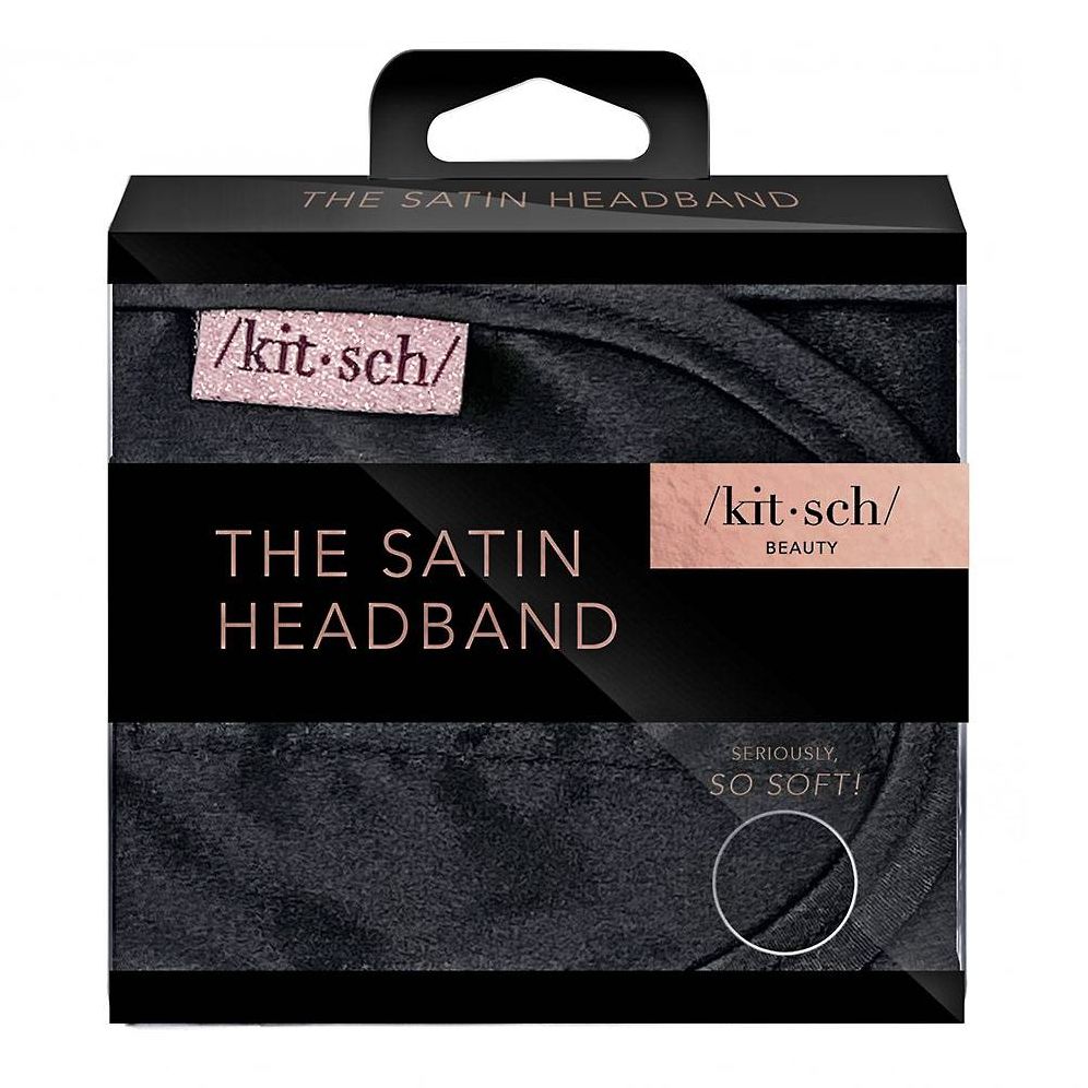 Black Satin Spa Headband