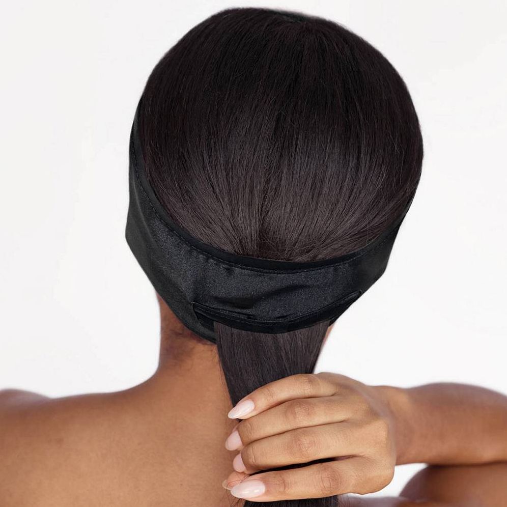 Black Satin Spa Headband