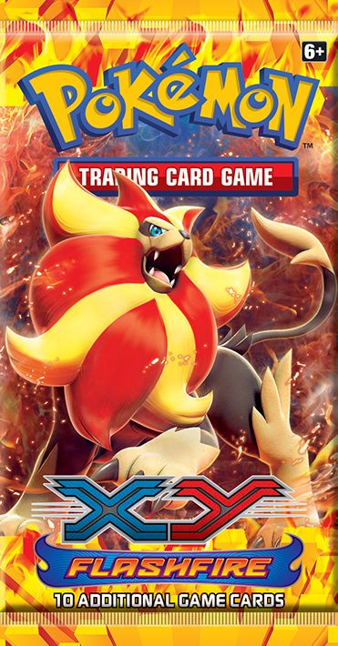 Pokémon TCG: XY2 Flashfire Sleeved Boosters