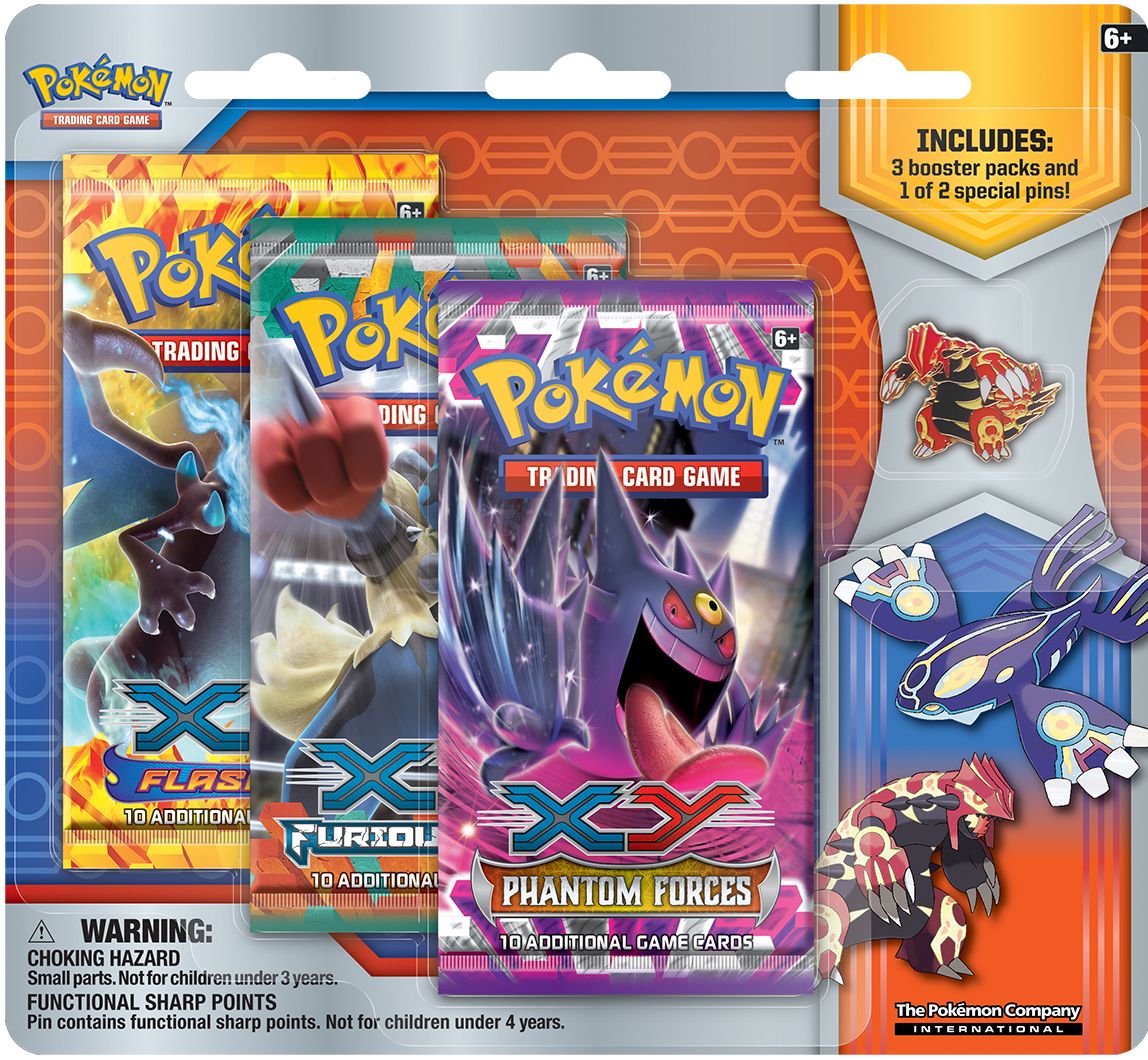 Pokemon TCG: Primal Reversion Collector's Pin 3-Pack