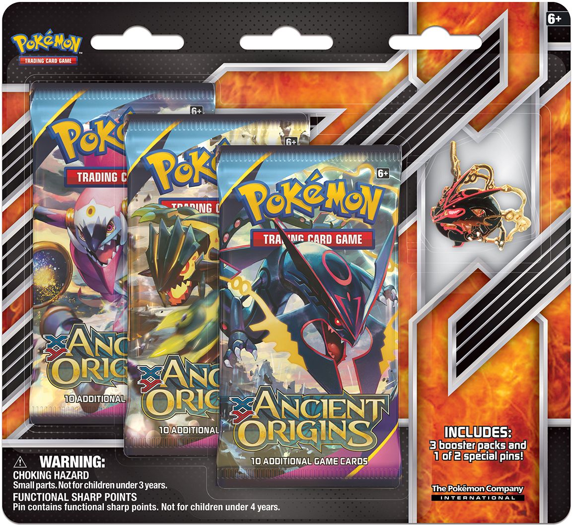 Pokmon TCG: Mega Tyrnaitar/Mega Shiny Ray Collector's Pin 3-pack