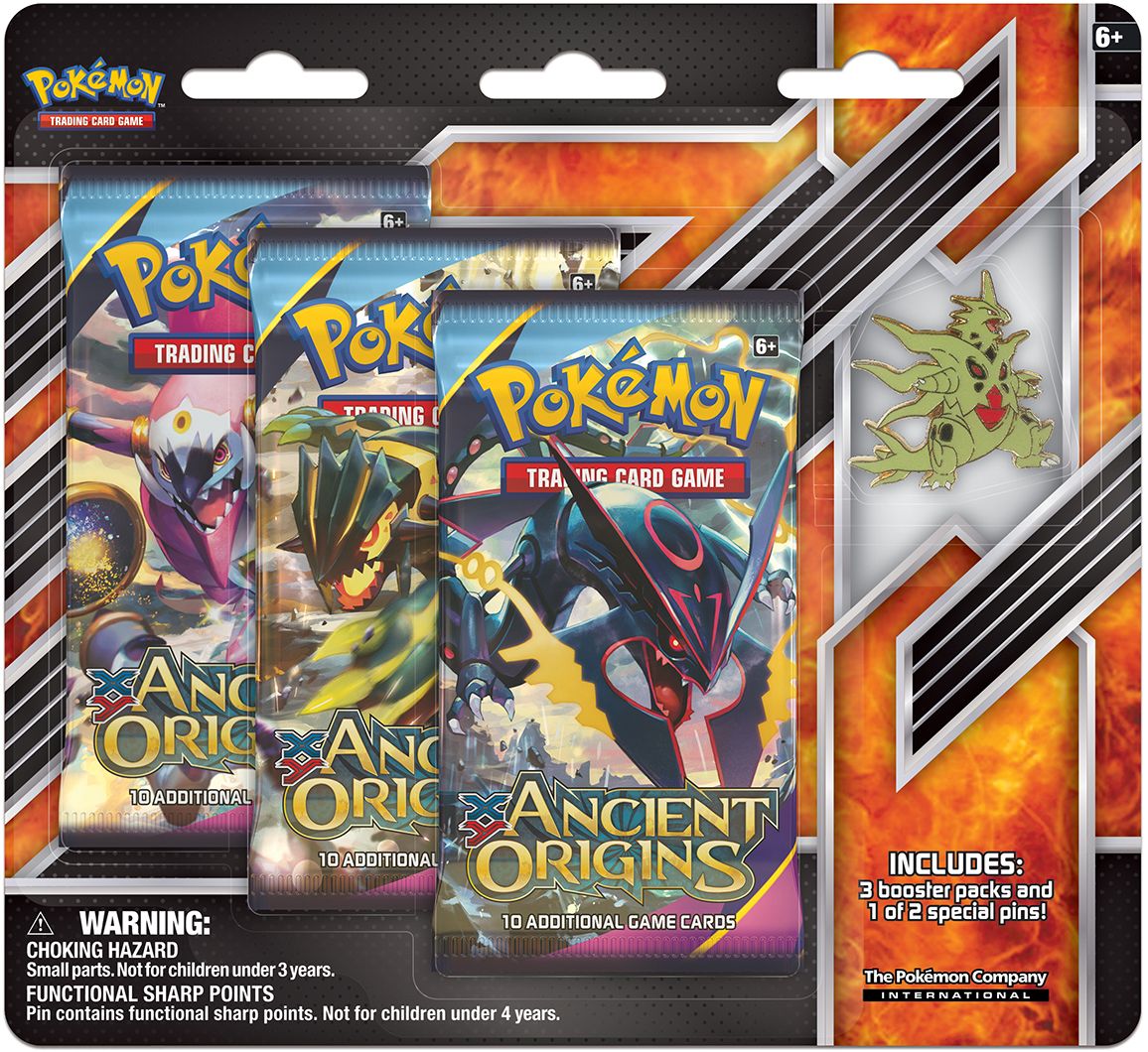 Pokmon TCG: Mega Tyrnaitar/Mega Shiny Ray Collector's Pin 3-pack