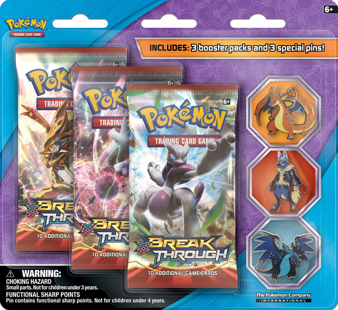 Pokemon TCG: 3 Mega Evolution Collector's Pins 3-Pack