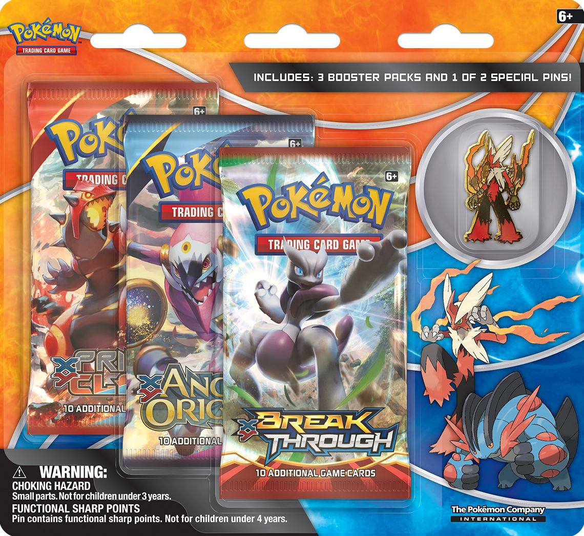 Pokemon TCG: Mega Blaziken and Mega Swampert Collector's Pin 3-pack