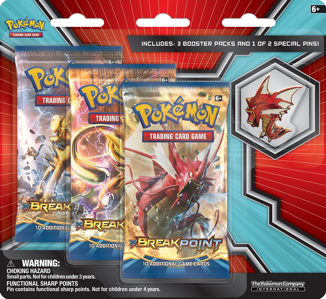 2016 POK MEGA GYARADOS 3PK PIN BL - 820650800856