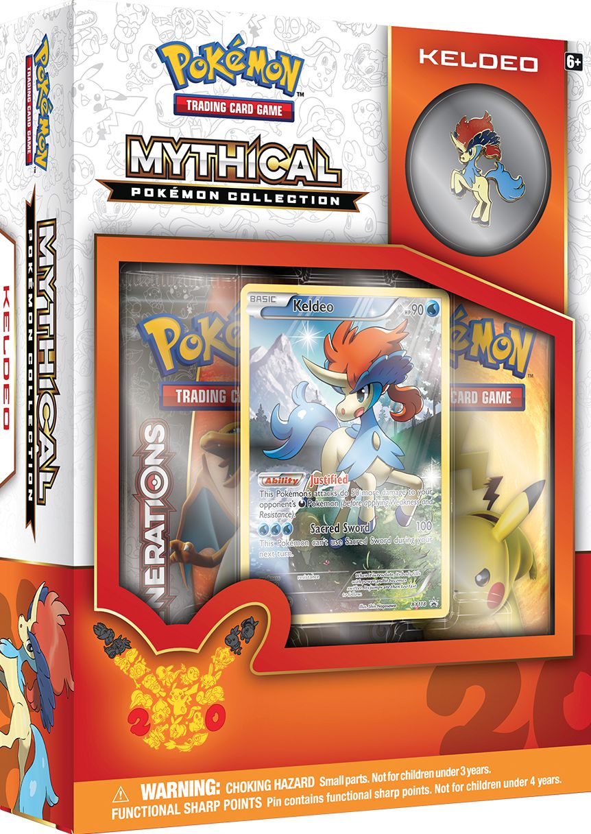Pokemon TCG: Mythical Keldeo Pin Box