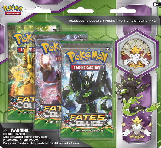 Pokémon TCG: Mega Zygarde or Mega Alakazam 3-Pack Pin Blister