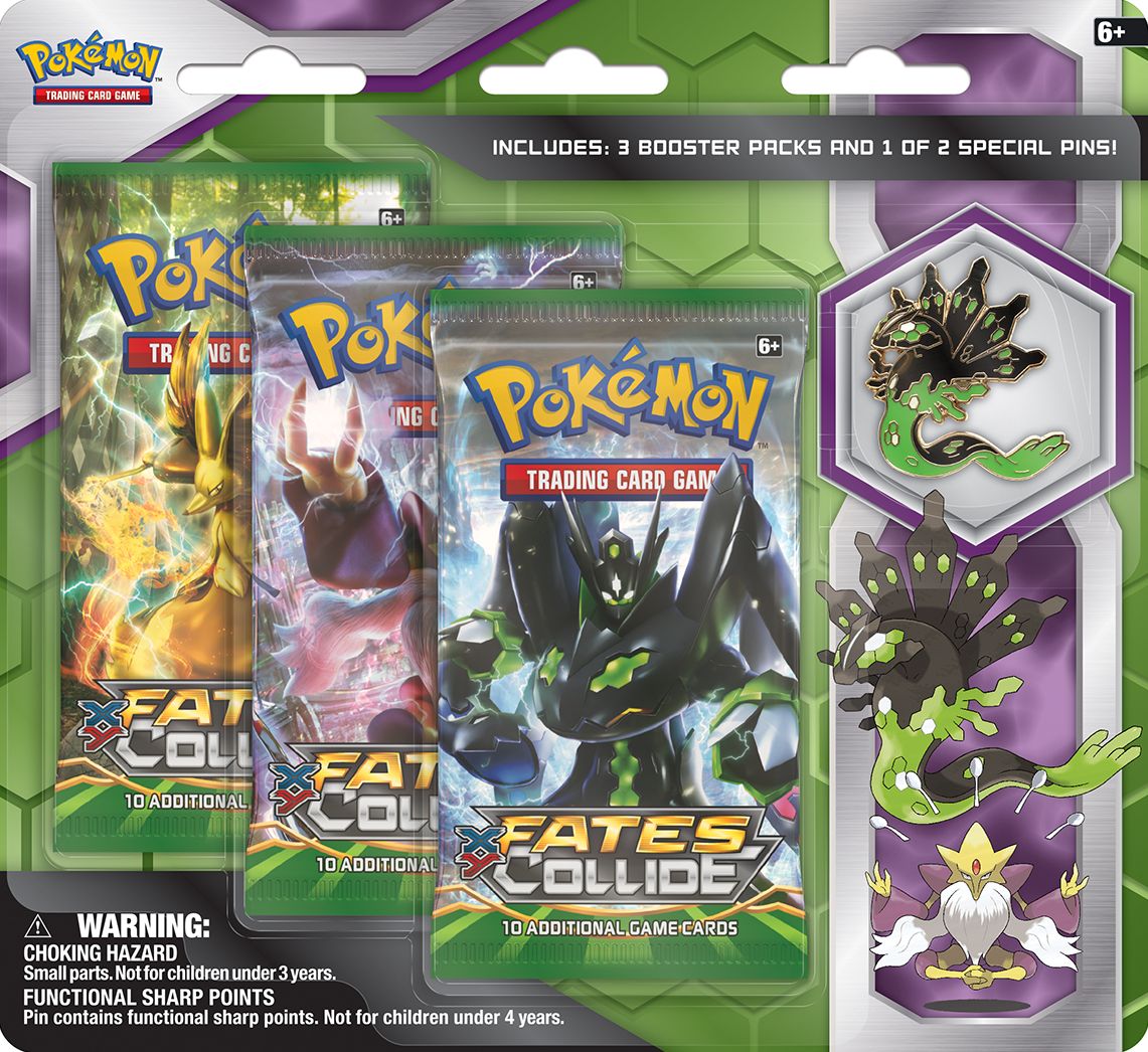 Pokémon TCG: Mega Zygarde or Mega Alakazam 3-Pack Pin Blister