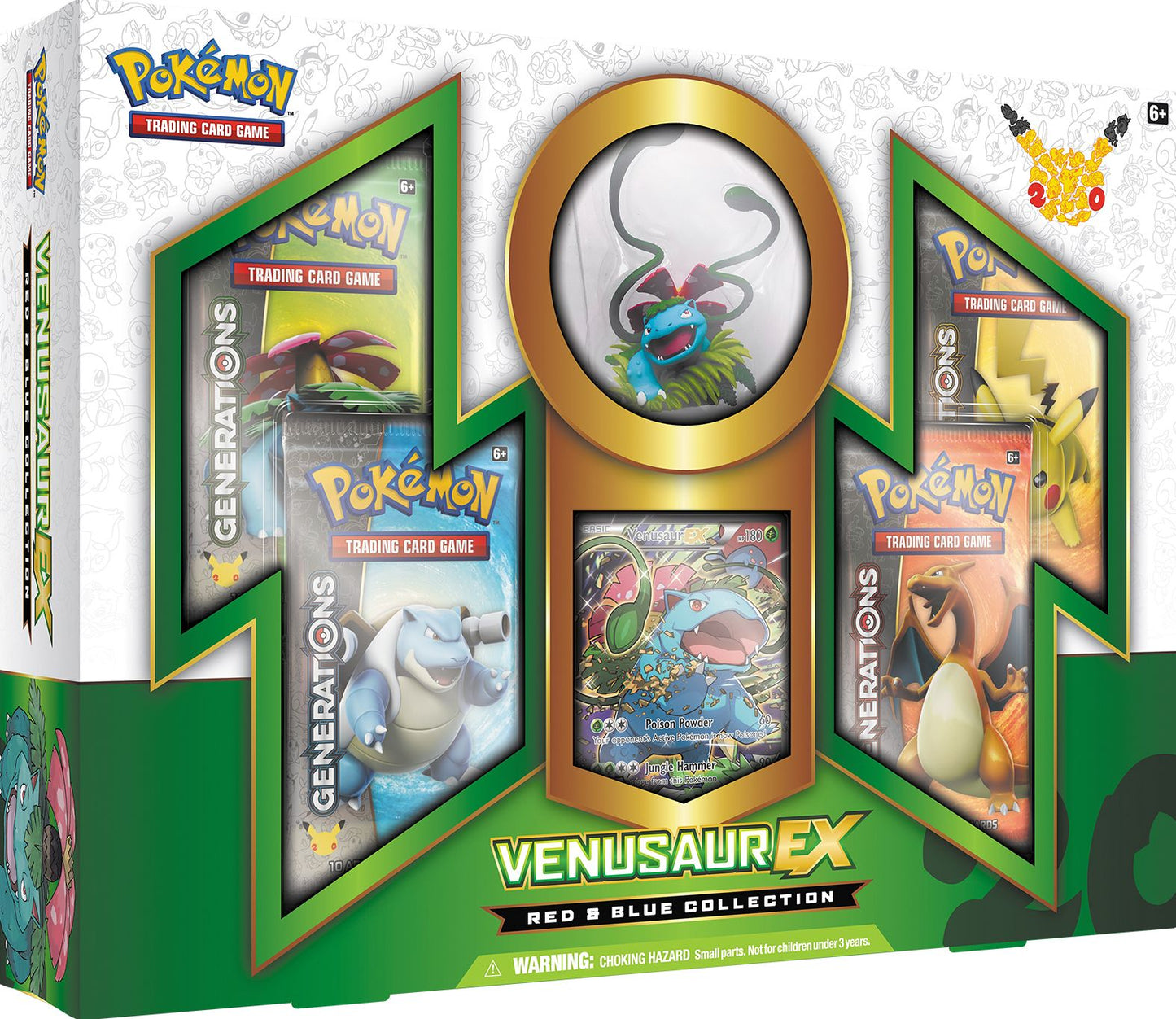2016 POK VENUSAUR RED & BLUE COLL EX BOX - 820650801112
