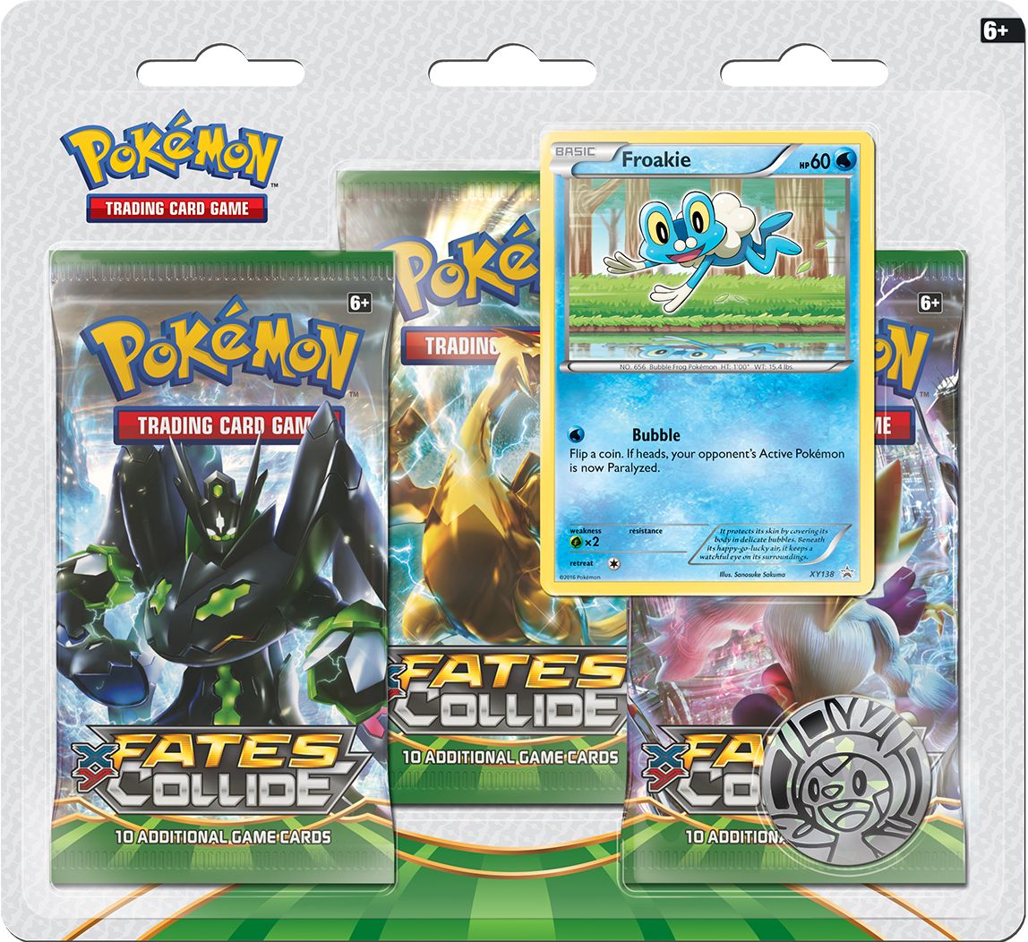 2016 POK XY S10 FATES COLLIDE 3PK BL - 820650801150