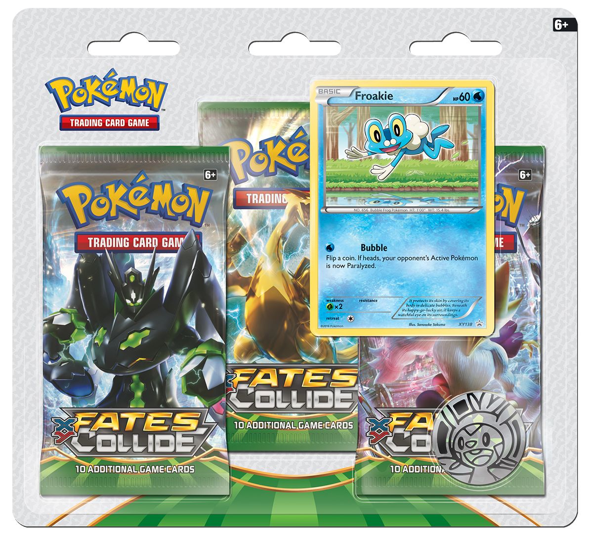 2016 POK XY S10 FATES COLLIDE 3PK BL - 820650801150